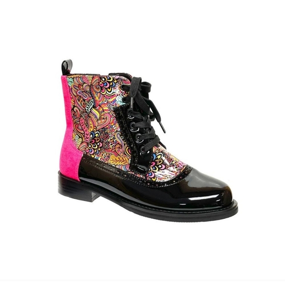 Ninety Union Shoes - Pink Multi colored Ninety Union Chelsea Booties Sz.9
